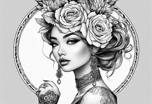 round tattoo tattoo idea