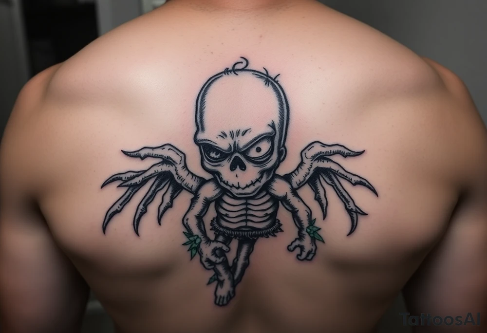 Voodoo doll that looks like Homer Simpson tattoo idea