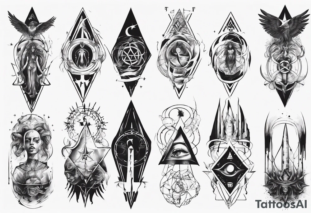 Occult freedom slavery ascension tattoo idea