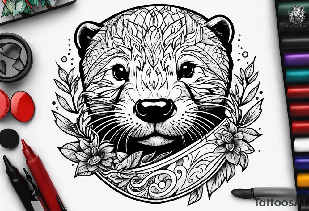 Otter tattoo idea