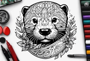 Otter tattoo idea