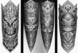 greaves armor tattoo idea