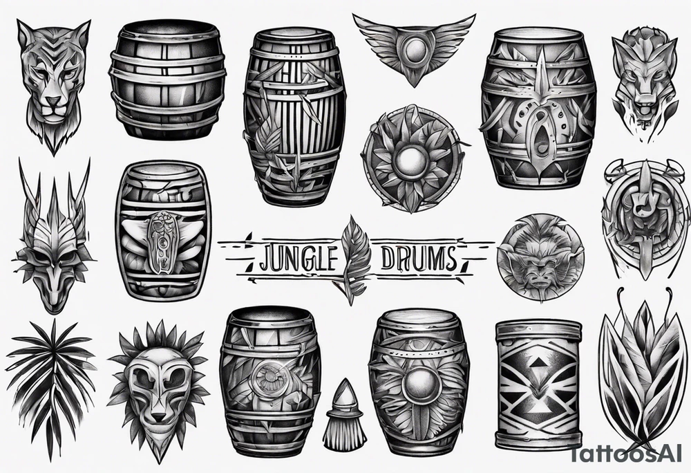 jungle drums tattoo idea