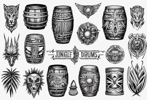 jungle drums tattoo idea