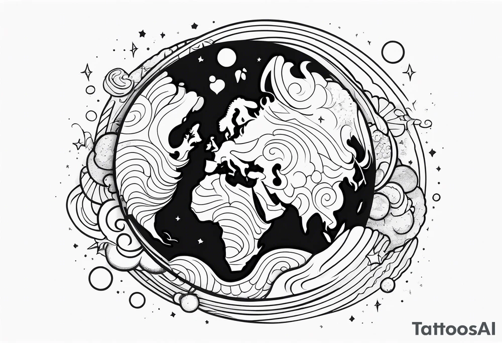 Earth tattoo idea