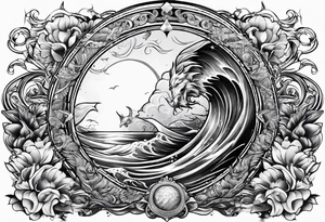 Poseidon mit umhang tattoo idea