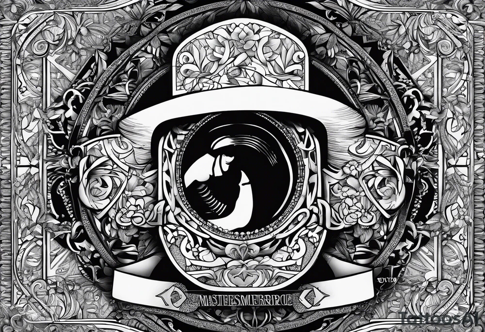 the word proof in bold text with a sad effect tattoo idea