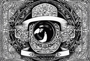 the word proof in bold text with a sad effect tattoo idea