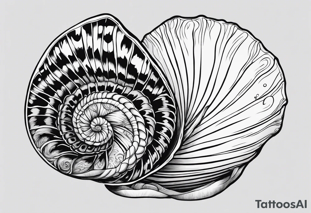 Nataulis shell tattoo idea