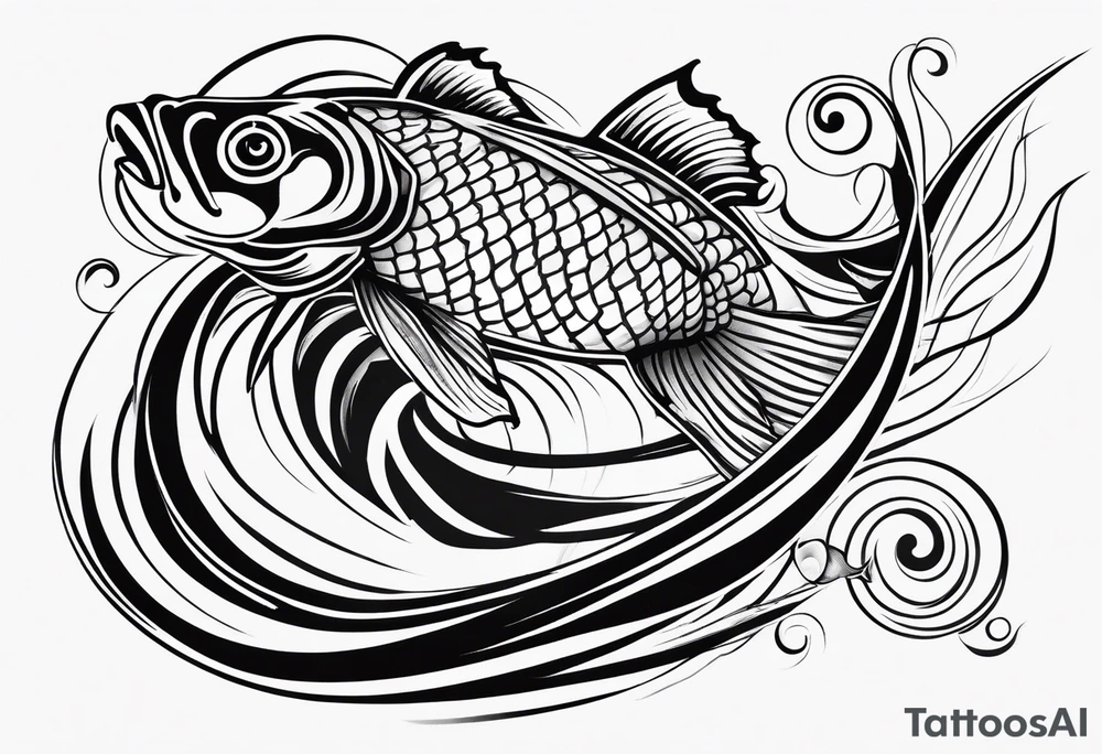 Koi fish tattoo idea