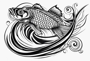 Koi fish tattoo idea
