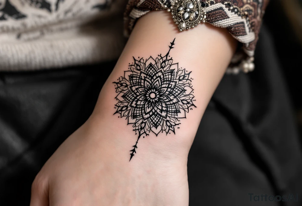 sacred flower of life tattoo idea