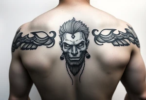 add foto and make caricature tattoo idea