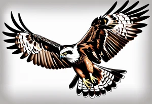 osprey diving tattoo idea
