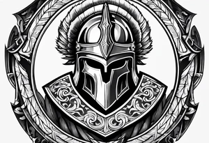 Spartan shield tattoo idea