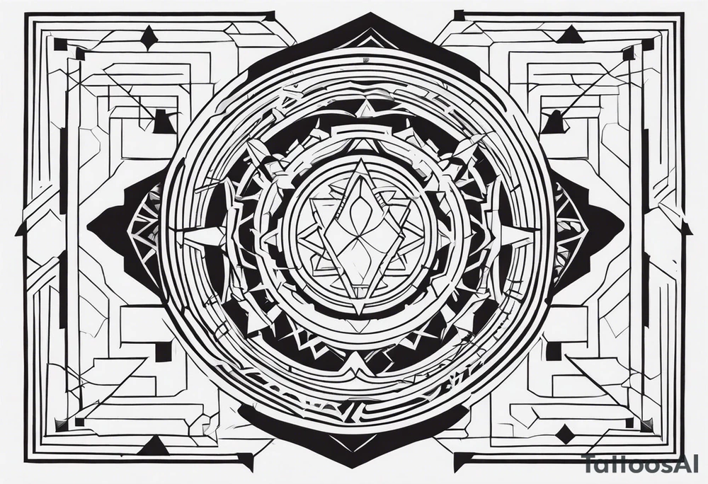 cybersigilism patterns tattoo idea