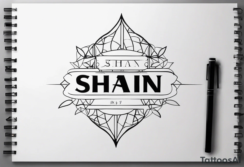 Husband name Shan tattoo idea