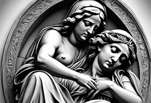 Pieta statue. tattoo idea