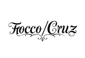 Rocco/Cruz asymmetrical Ambigram in calligraphy tattoo idea