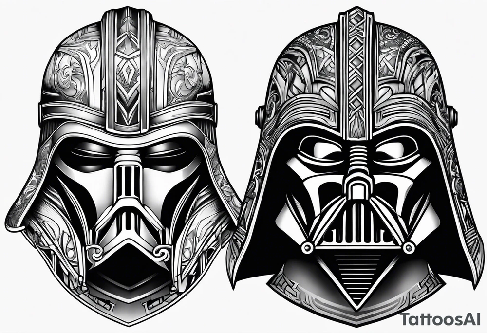 Sith Lord Helmet tattoo idea
