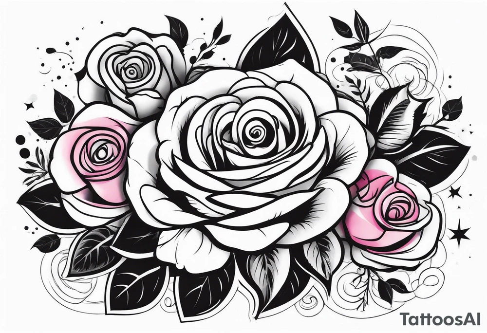 Arm tattoo with roses tattoo idea