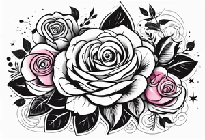 Arm tattoo with roses tattoo idea