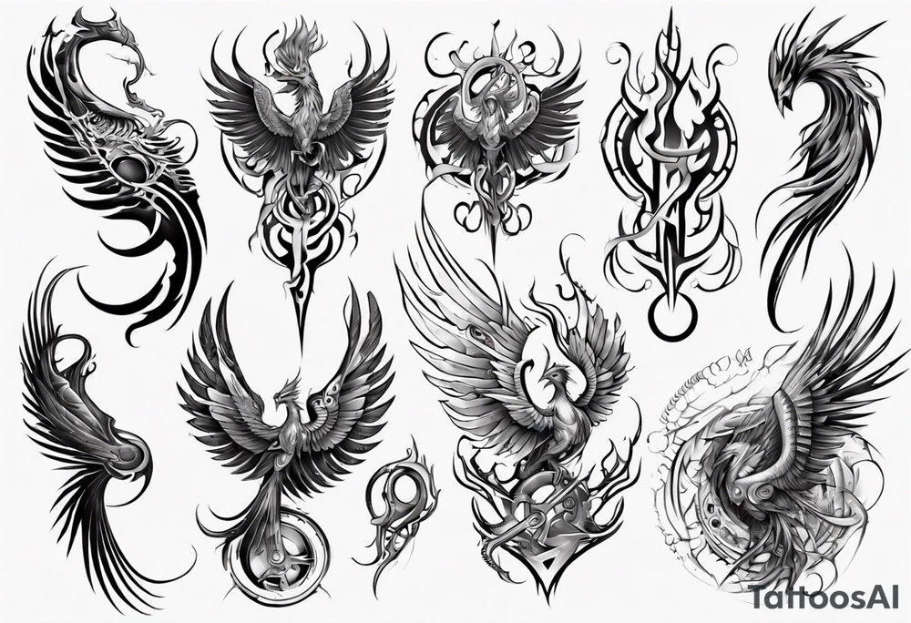 Phoenix tattoo idea