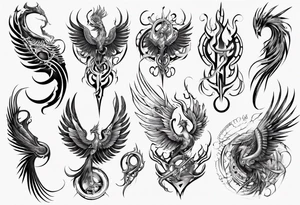Phoenix tattoo idea