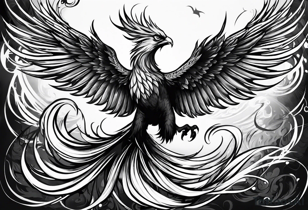 phoenix attacking tattoo idea