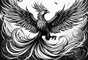 phoenix attacking tattoo idea