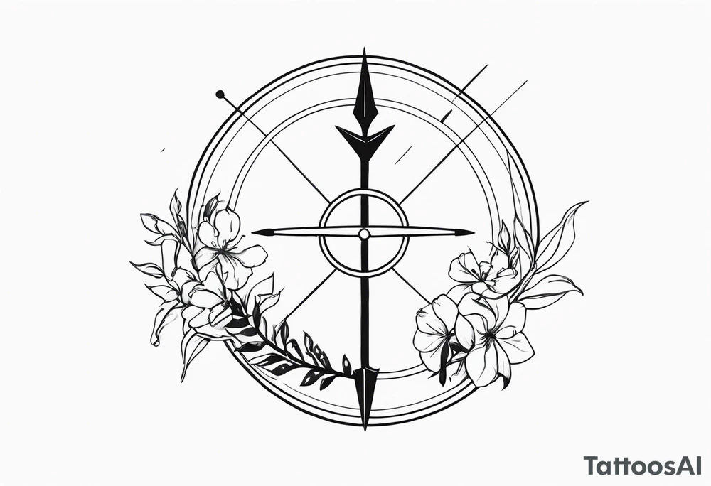 Sagittarius and cancer zodiac sign tattoo idea