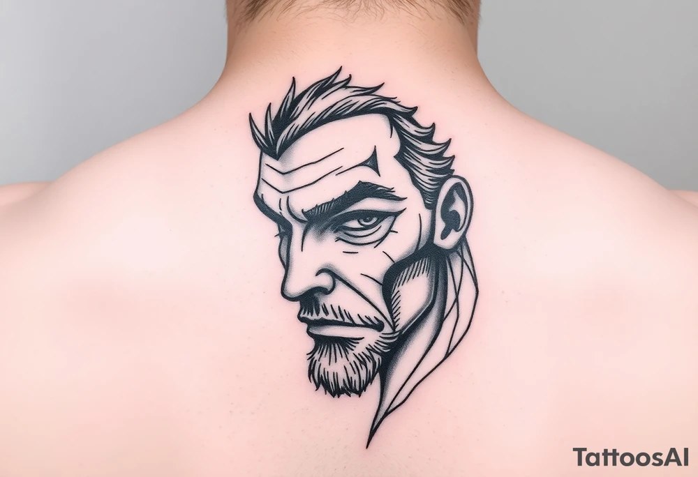 half face tattoo tattoo idea