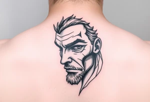 half face tattoo tattoo idea