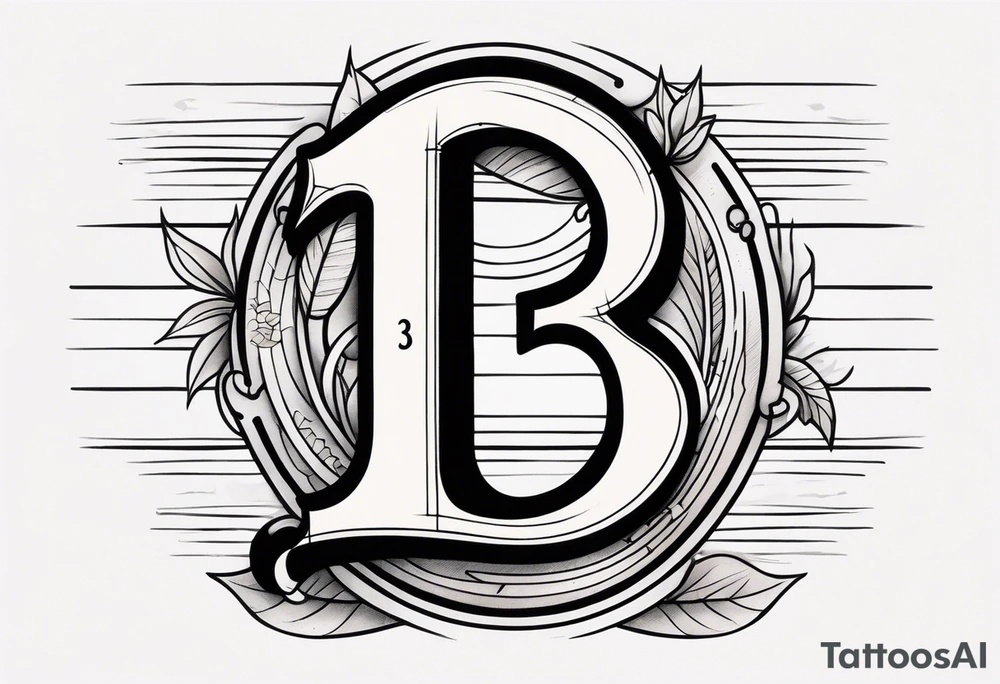 number "13" tattoo idea