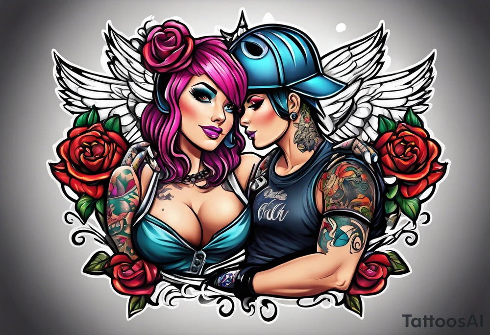 Roller derby tattoo idea