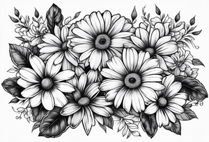 3 daisys tattoo idea