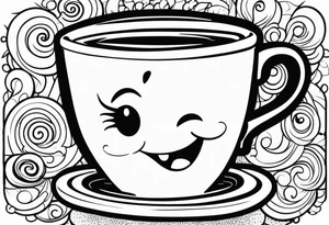 Coffee mug tattoo idea