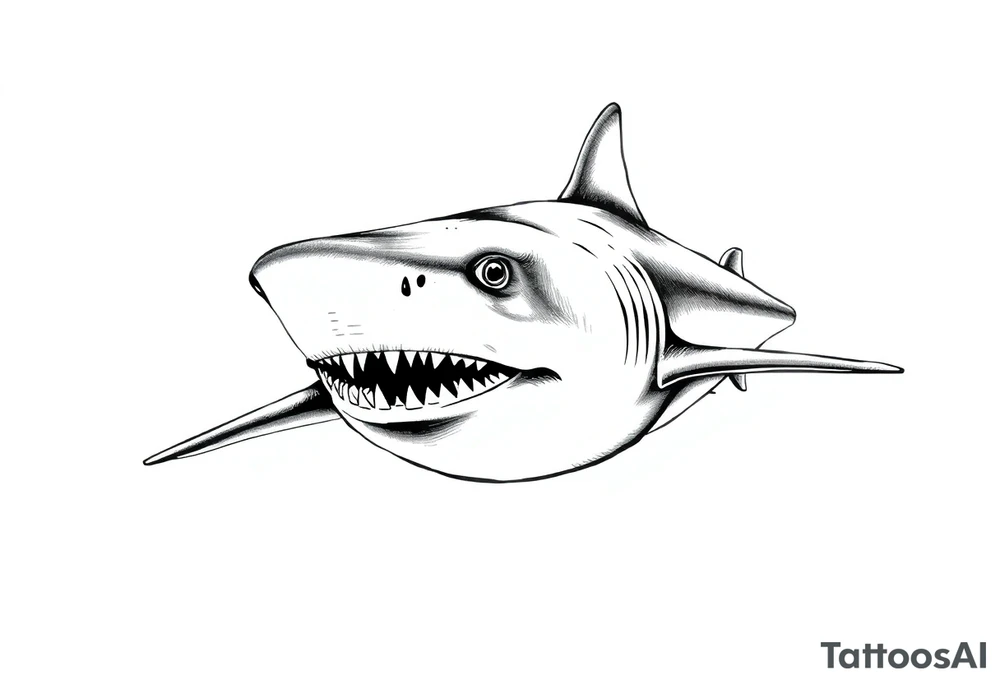 hammerhead shark frontal. tattoo idea