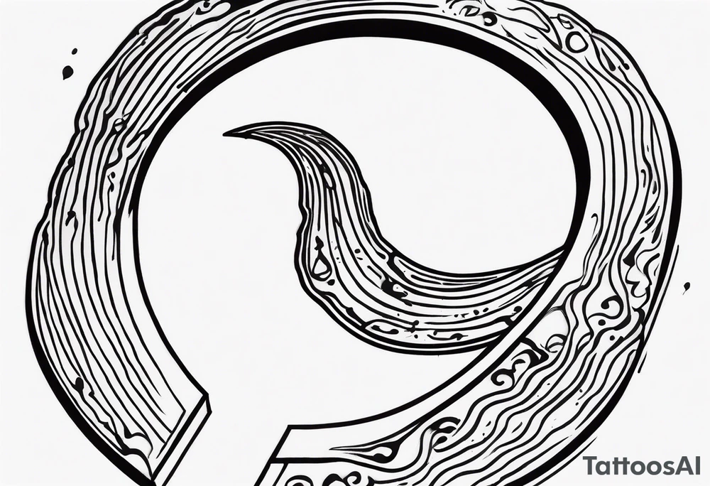 Horseshoe and mud tracks tattoo idea