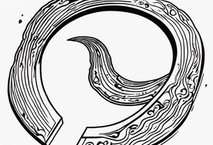 Horseshoe and mud tracks tattoo idea