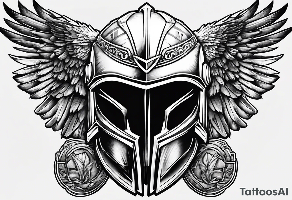 spartan helmet and bald eagle background tattoo idea spartan helmet and bald eagle background tattoo idea