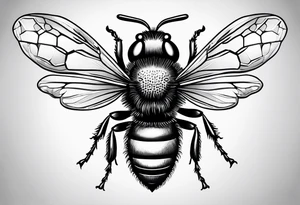 Honeybee, but I want it to look like a symbol. Not like an actual live insect. tattoo idea