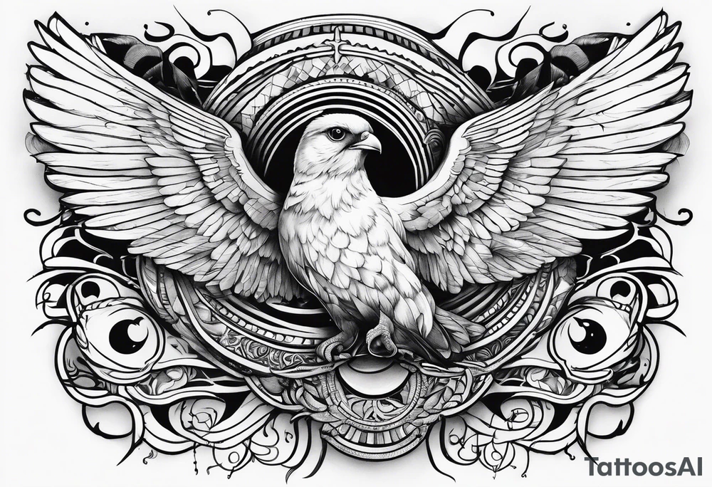 Colombe électricité tattoo idea