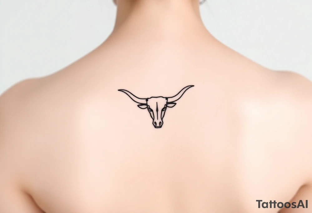 A shield with a longhorn in it tattoo idea