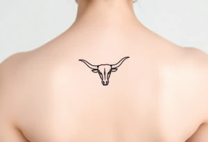 A shield with a longhorn in it tattoo idea