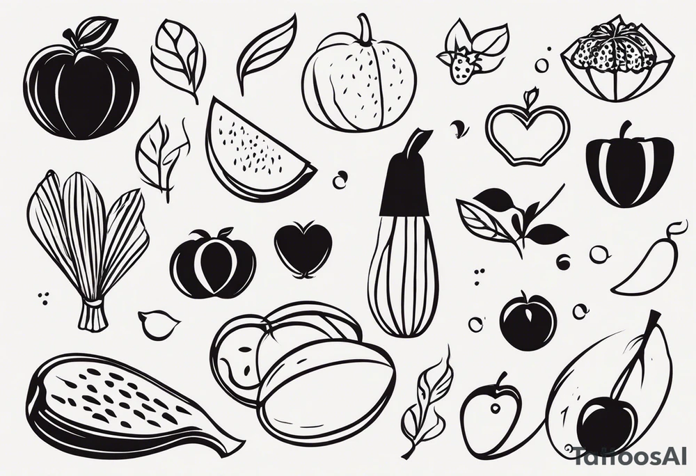 Produce a stylized drawing, to be used as a tattoo, representing a family of 5 people, a man and a woman, 3 children, one of which is a 10-year-old boy, a 7-year-old girl and a 3-year-old boy. The mother must have something that identifies her as a lawyer, while the father must have something that recalls the computer or new technologies. Thin lines tattoo idea
