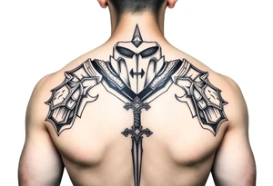 Medieval quest dark knight tattoo idea