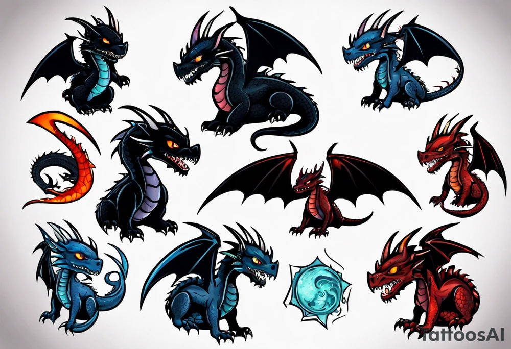 night fury dragon tattoo idea