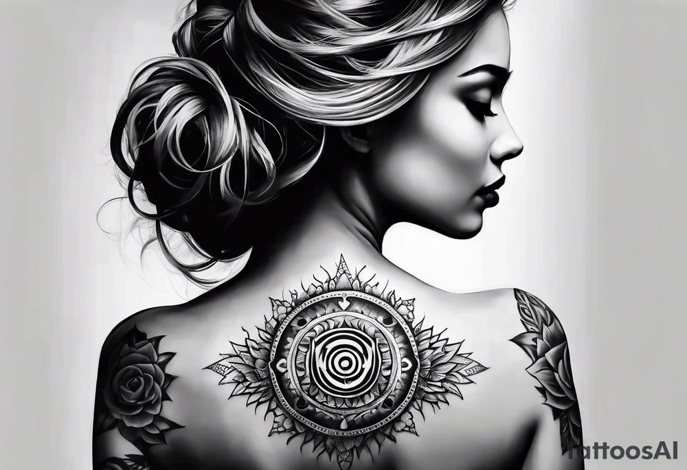 Crown chakra tattoo idea
