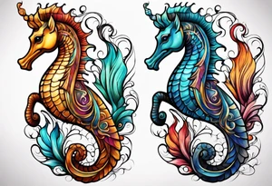 seahorse tattoo idea